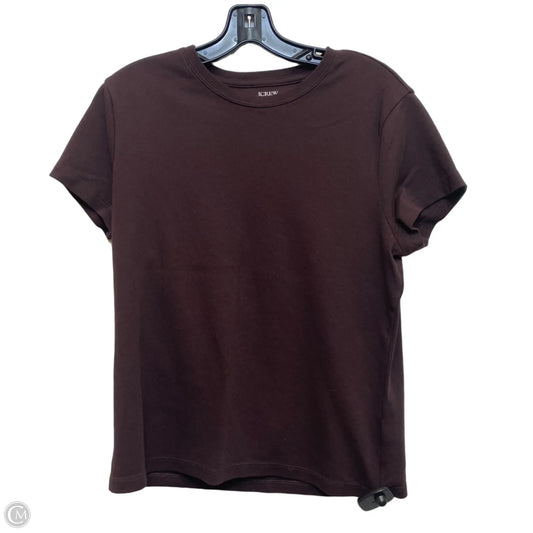 Top Short Sleeve Basic By J. Crew In Brown, Size: L