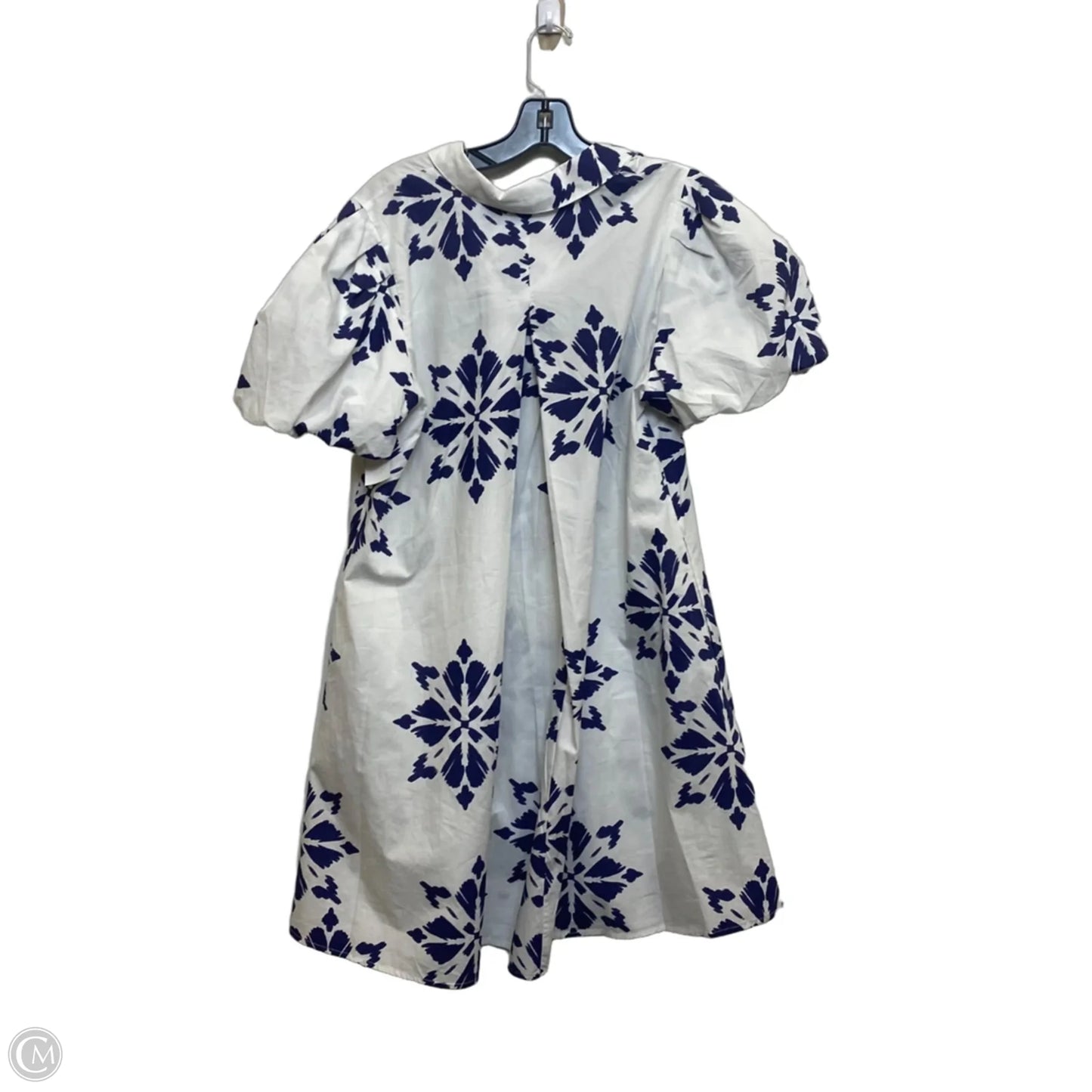Dress Casual Short By Msk In Blue & White, Size: L