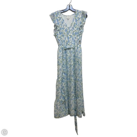 Dress Casual Maxi By Joie In Blue & Green, Size: Xl