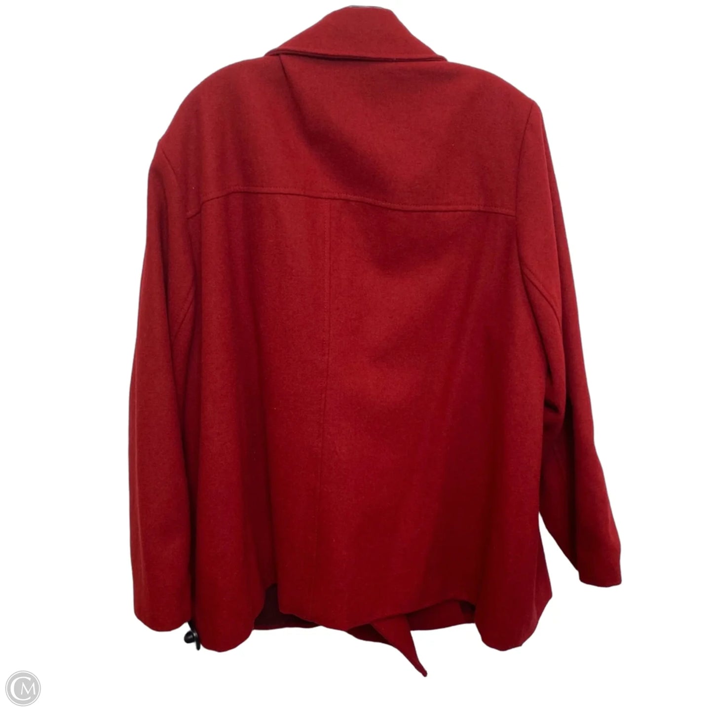 Coat Peacoat By Old Navy In Red, Size: 3x