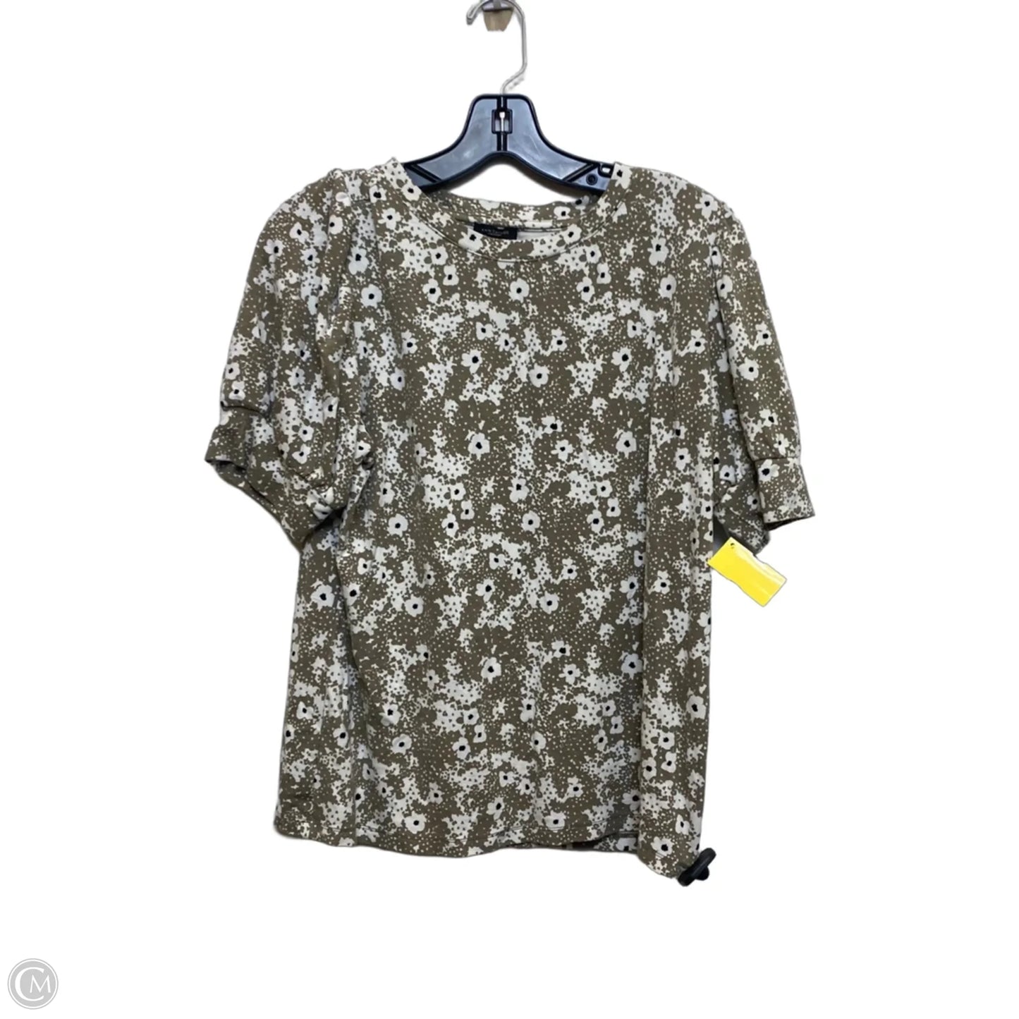 Top Short Sleeve By Ann Taylor In Green, Size: L