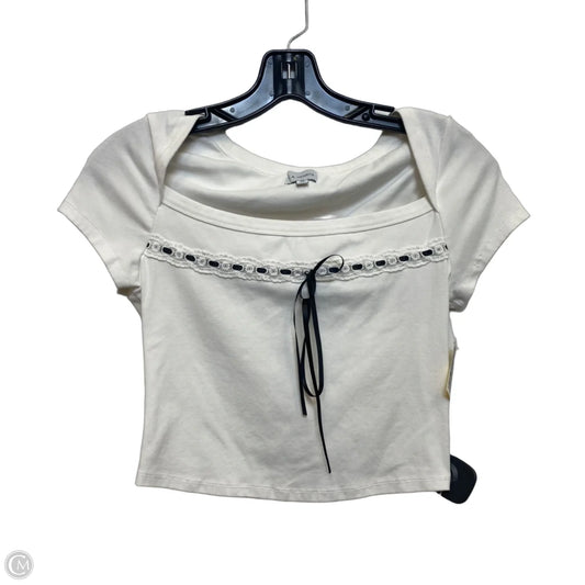 Top Short Sleeve By La Hearts In White, Size: M