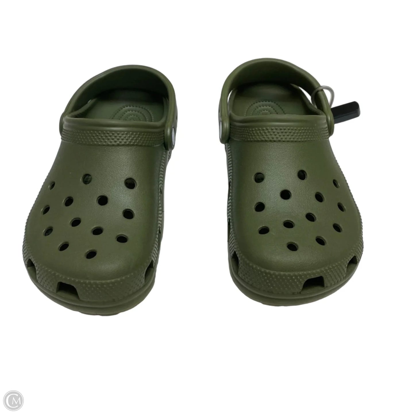Shoes Flats By Crocs In Green, Size: 8