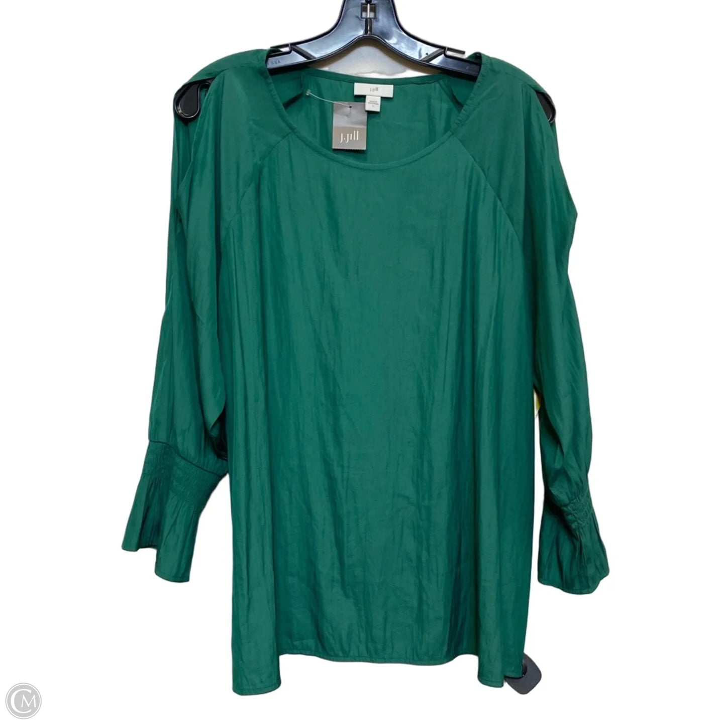 Top Long Sleeve By J. Jill In Green, Size: L