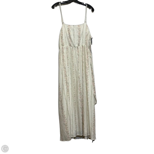 Dress Casual Maxi By Celebrity Pink In Cream, Size: Xxl