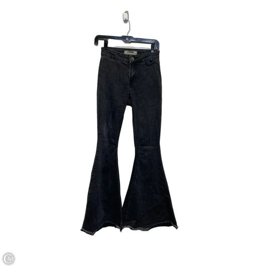 Jeans Straight By Guess In Black Denim, Size: 0