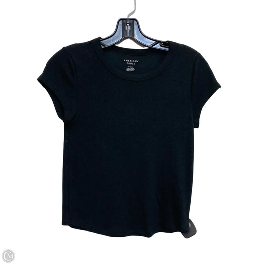 Top Short Sleeve Basic By American Eagle In Black, Size: M