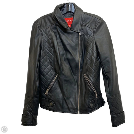 Jacket Moto By Guess In Black, Size: S
