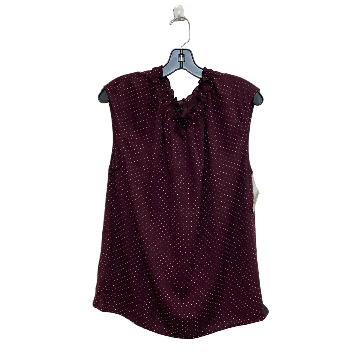 Blouse Sleeveless By Ann Taylor In Purple, Size: L