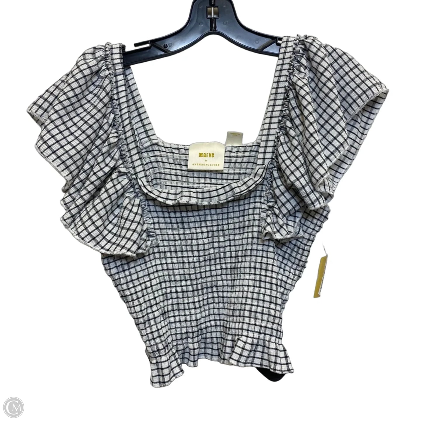 Top Sleeveless By Maeve In Black & White, Size: S
