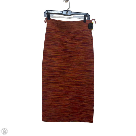 Skirt Midi By Maeve In Orange, Size: M
