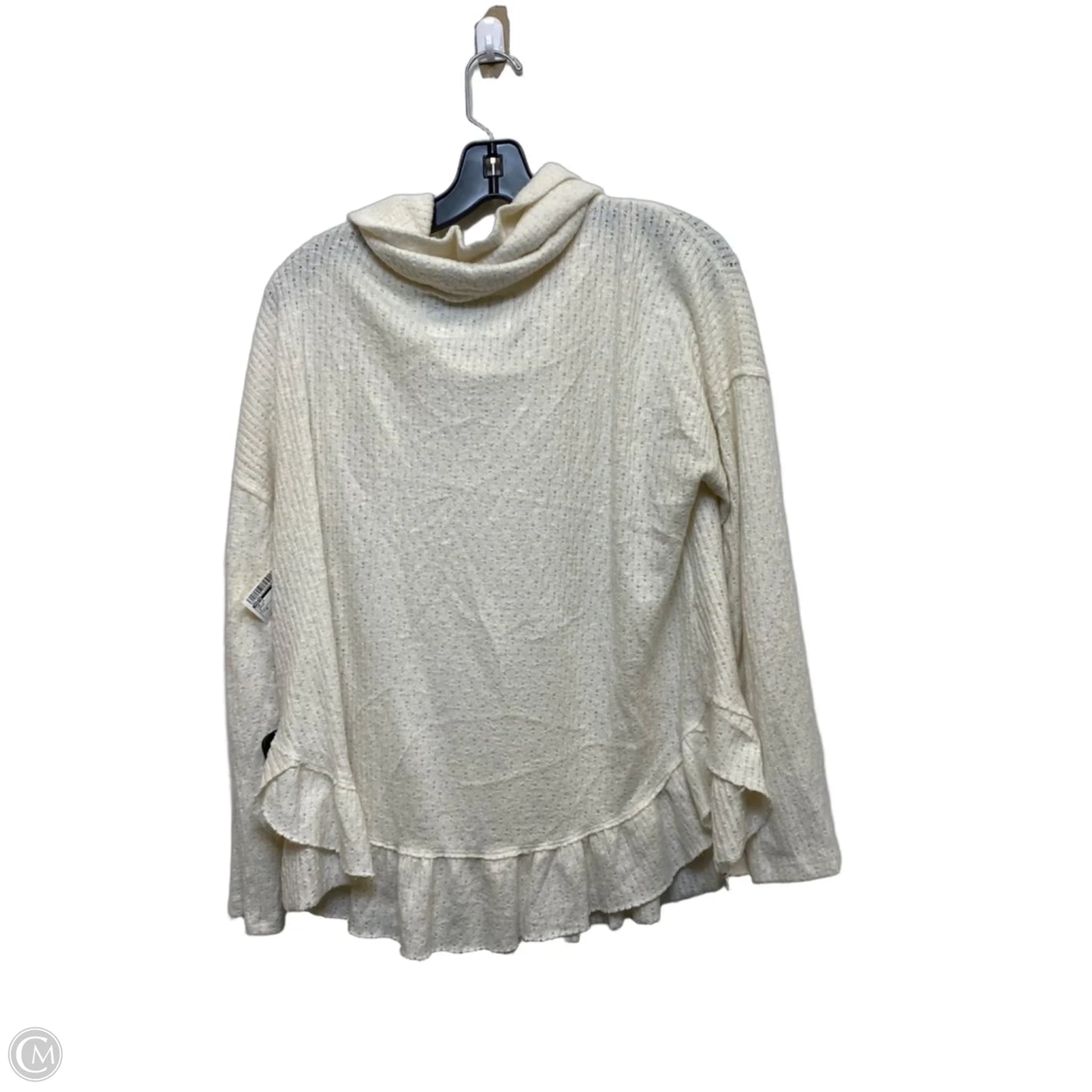Top Long Sleeve By Maeve In Cream, Size: M