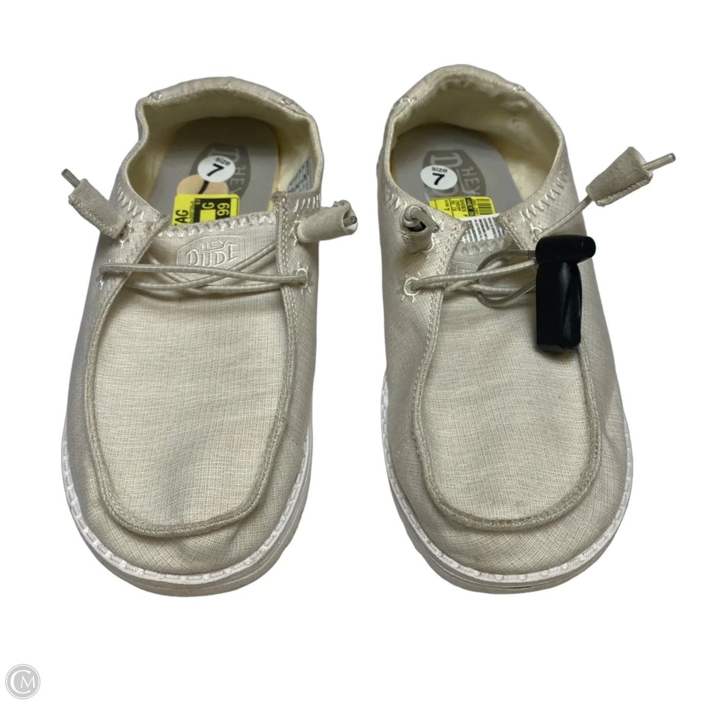 Shoes Flats By Hey Dude In Cream, Size: 7