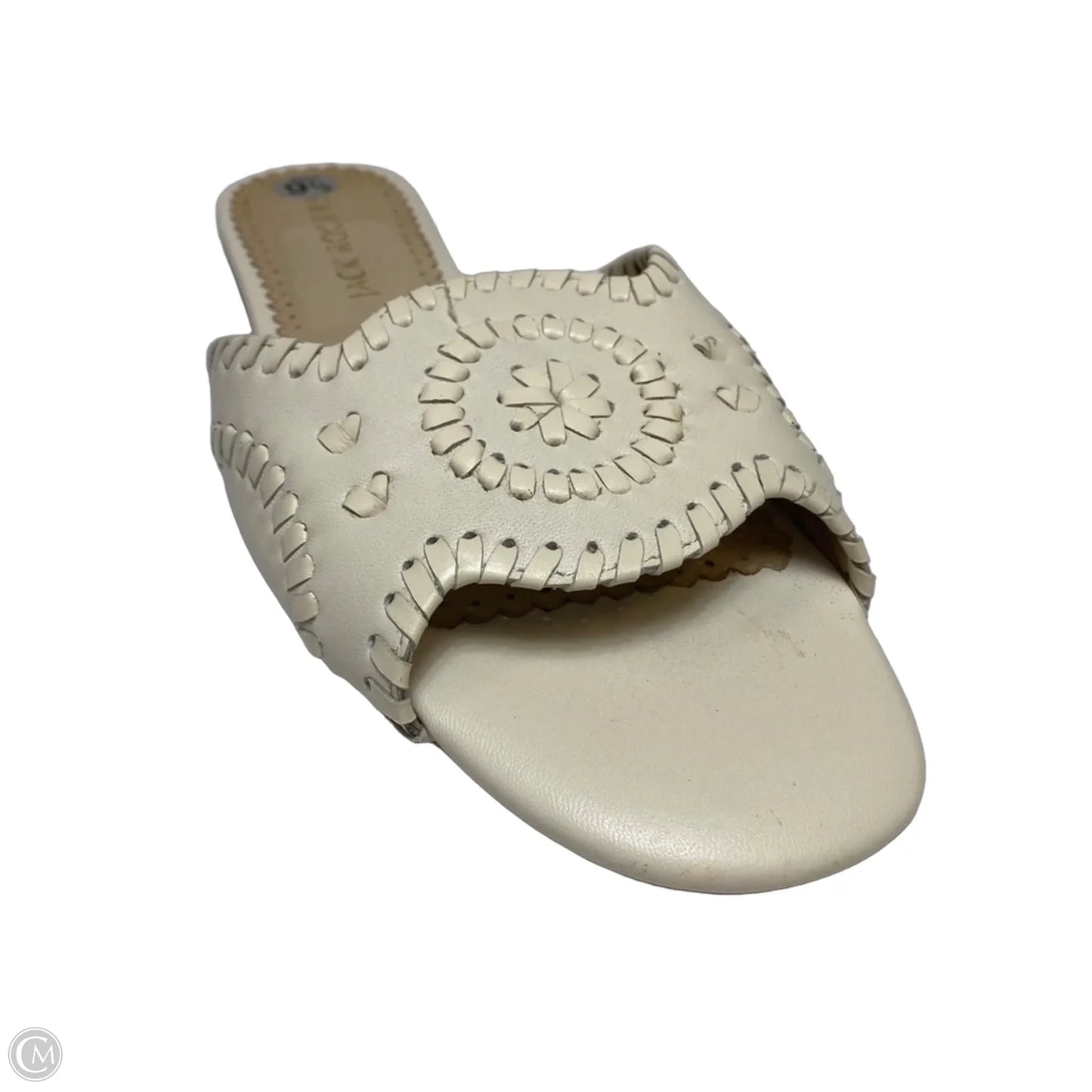 Sandals Designer By Jack Rogers In Cream, Size: 9.5