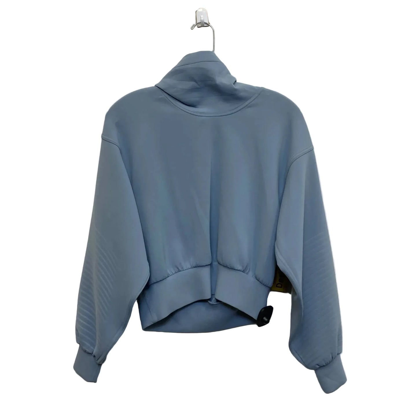 Athletic Top Long Sleeve Collar Designer By Lululemon In Blue, Size: Xs