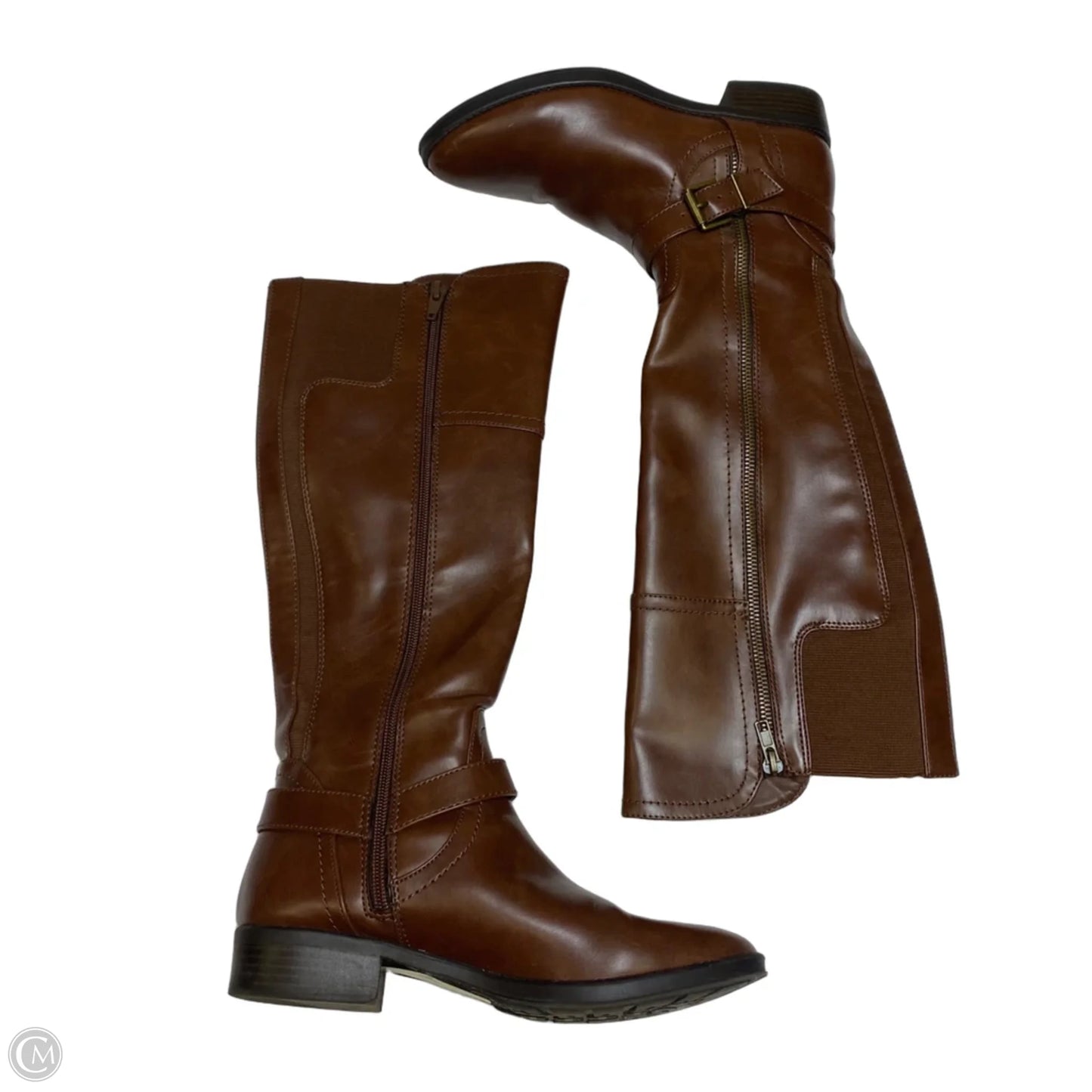 Boots Ankle Flats By Merona In Brown, Size: 7.5
