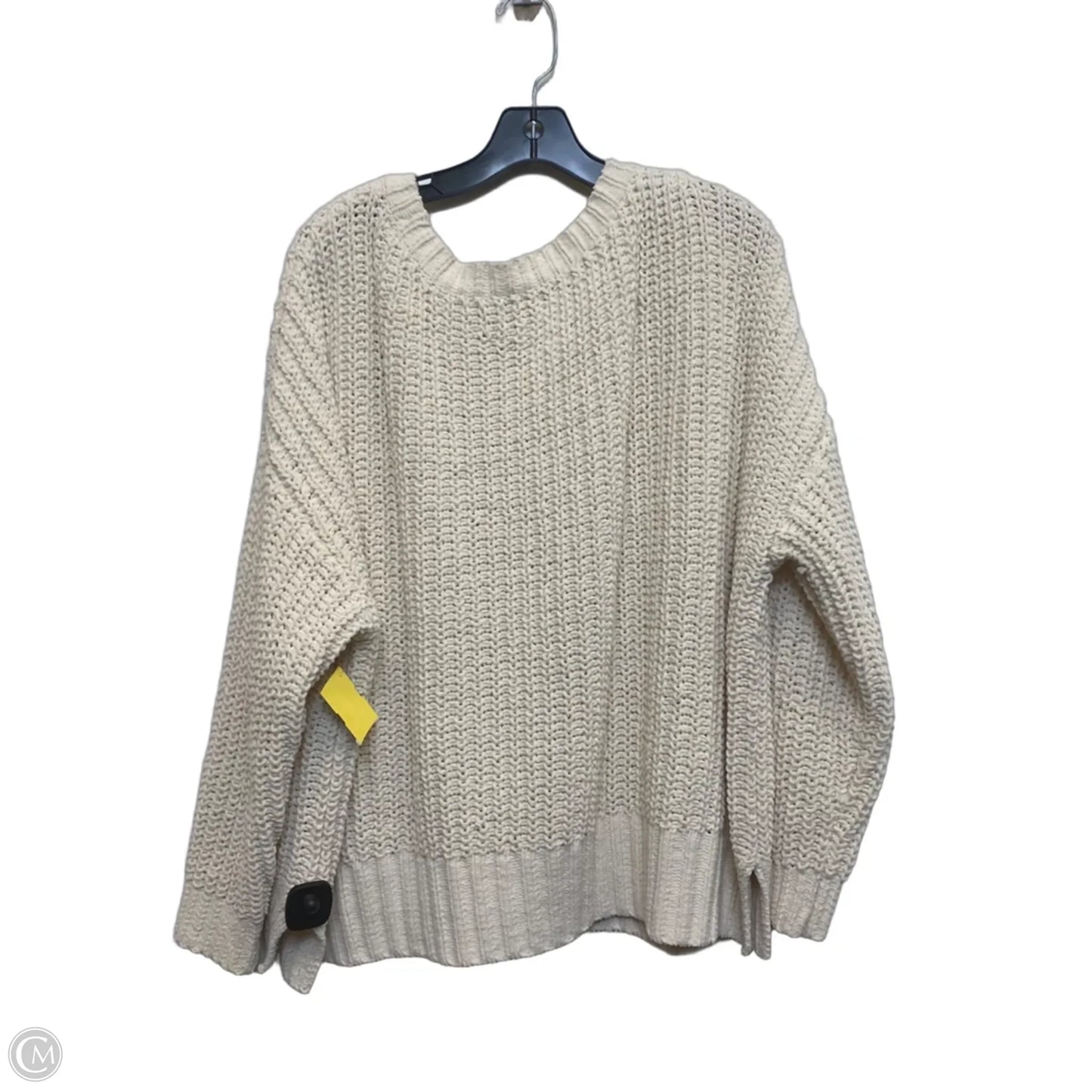 Sweater By American Eagle In Cream, Size: M