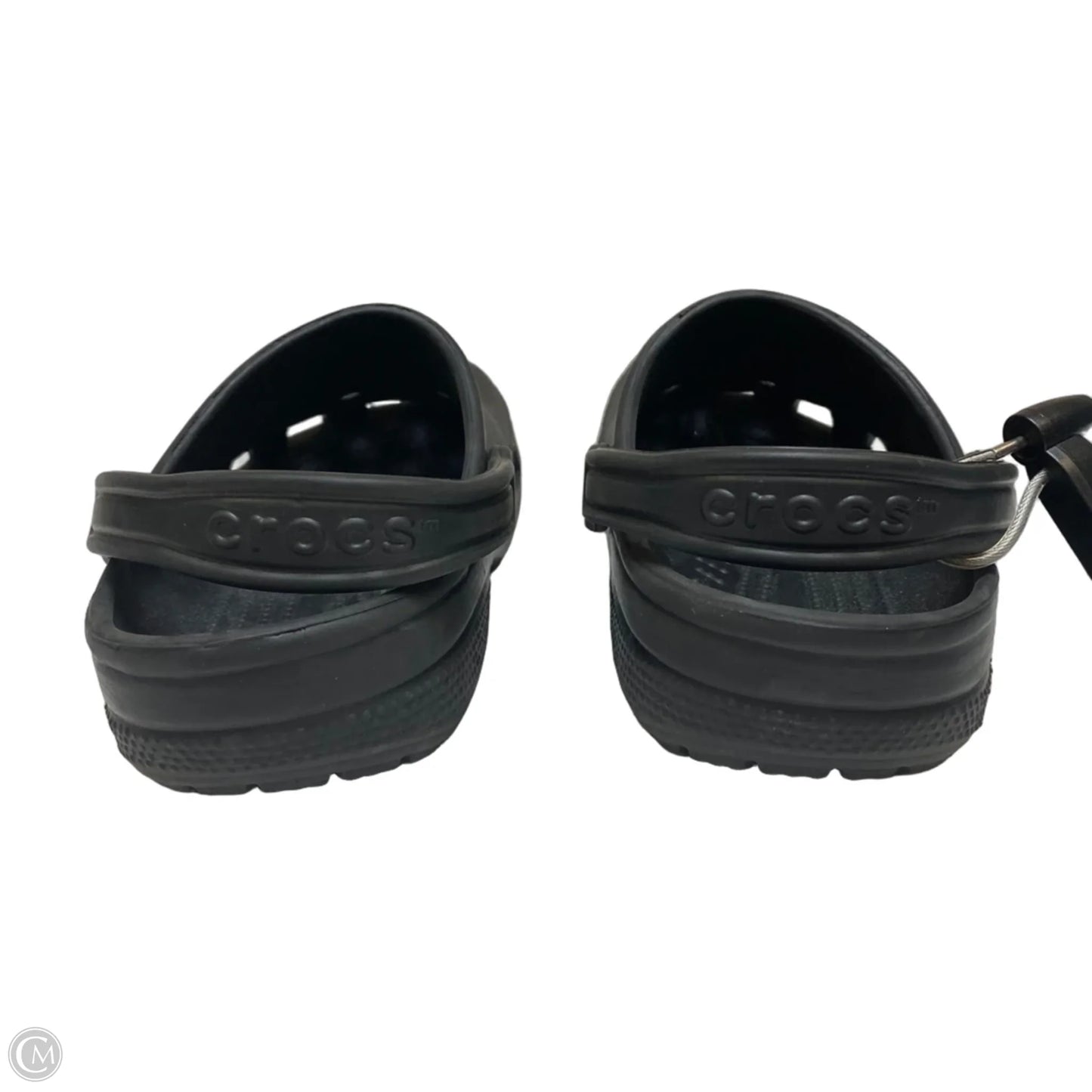 Shoes Flats By Crocs In Black, Size: 8