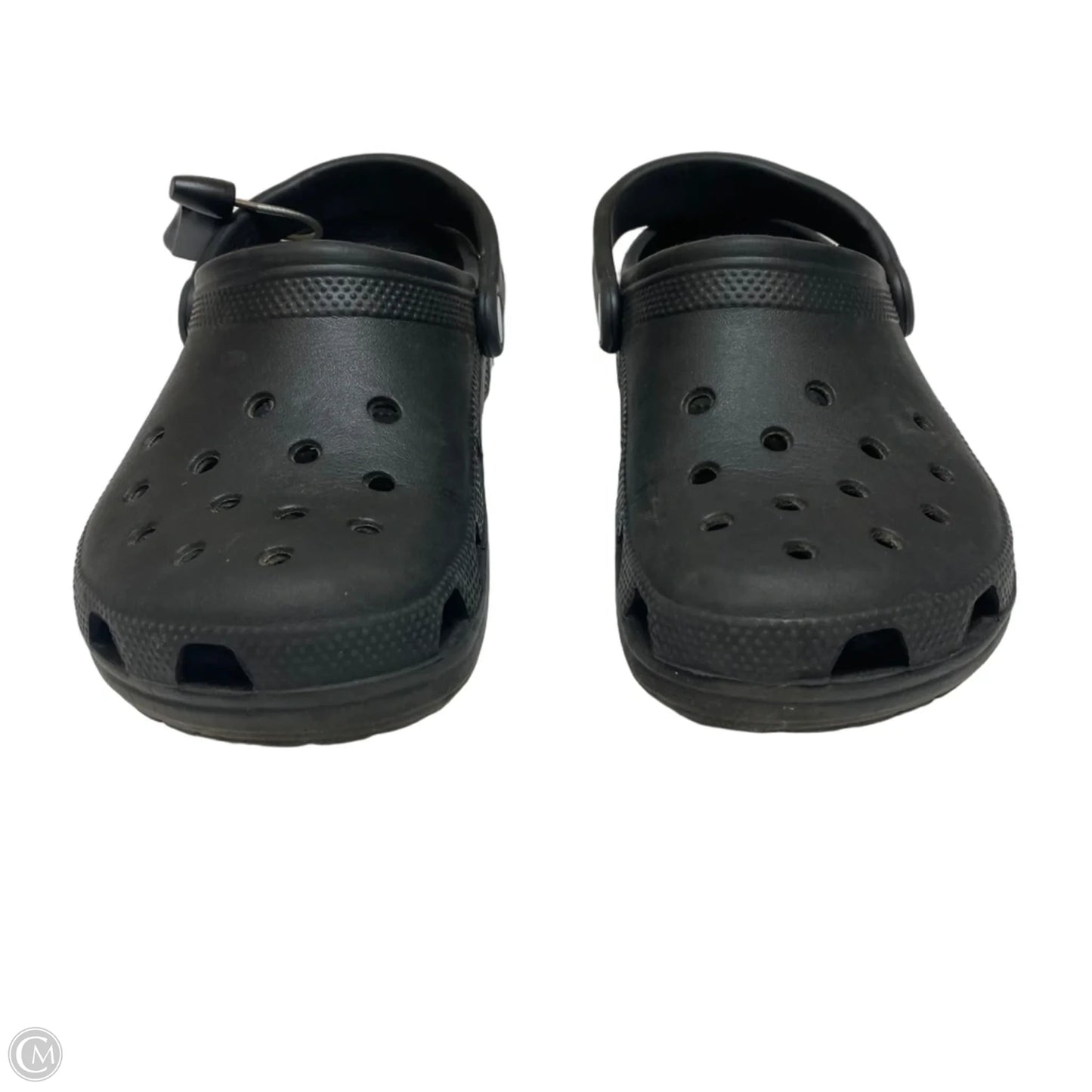 Shoes Flats By Crocs In Black, Size: 8