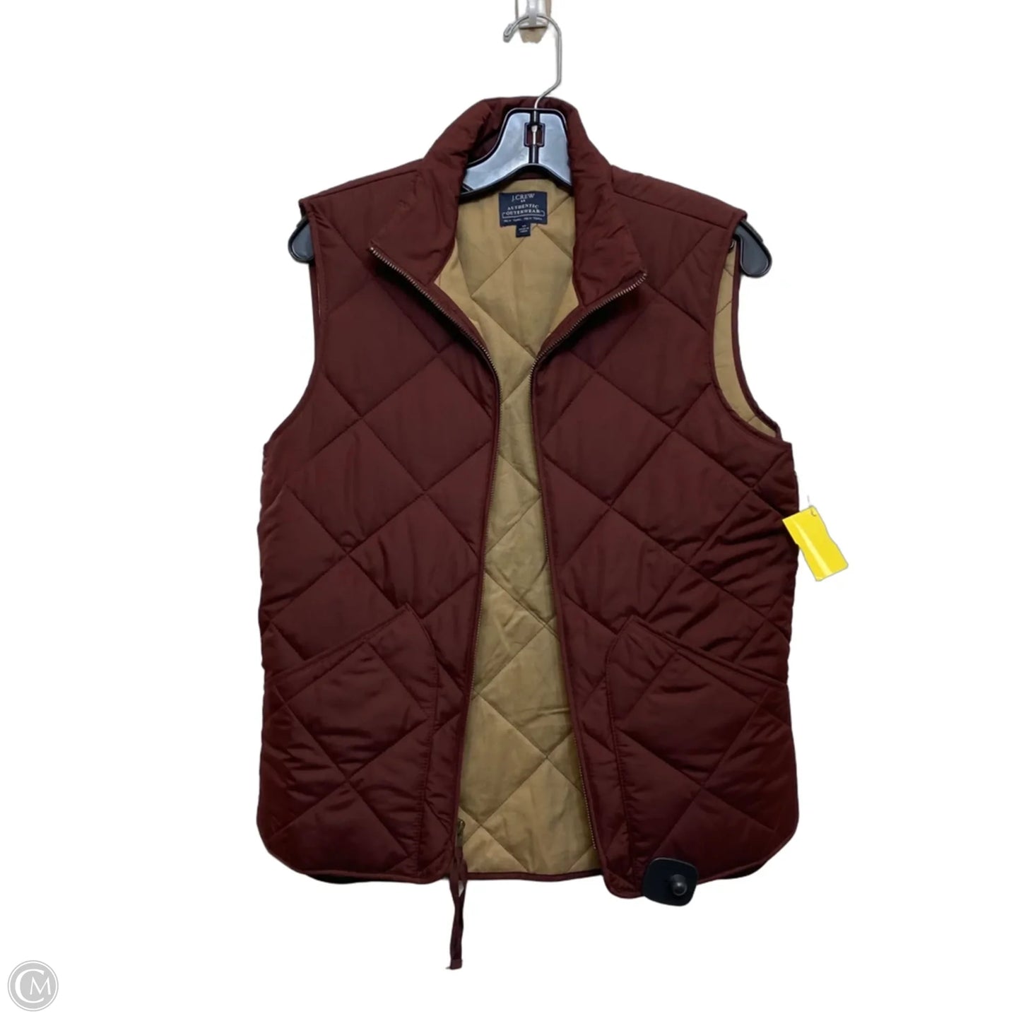 Vest Puffer & Quilted By J. Crew In Red, Size: Xs