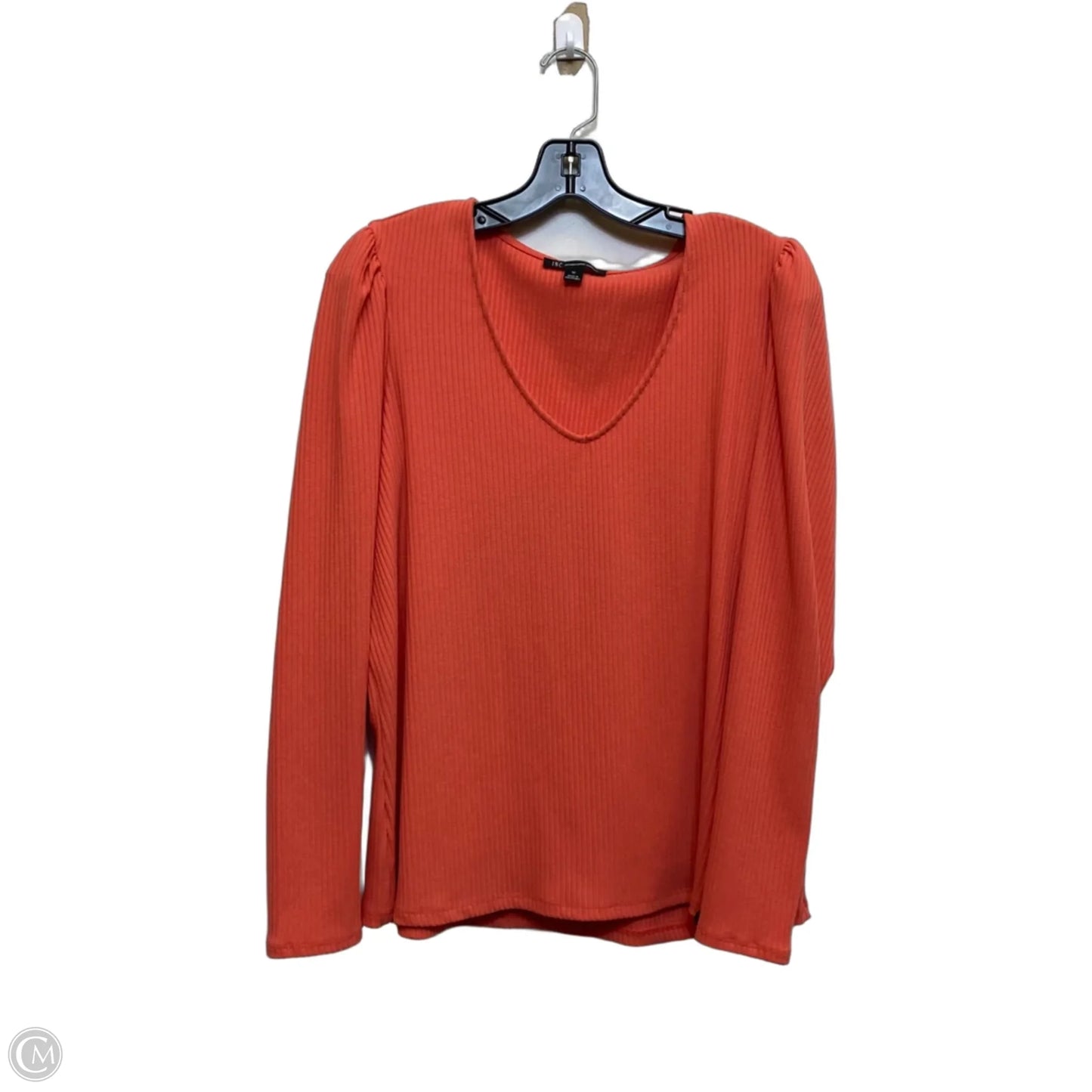 Top Long Sleeve By International Concepts In Orange, Size: 1x