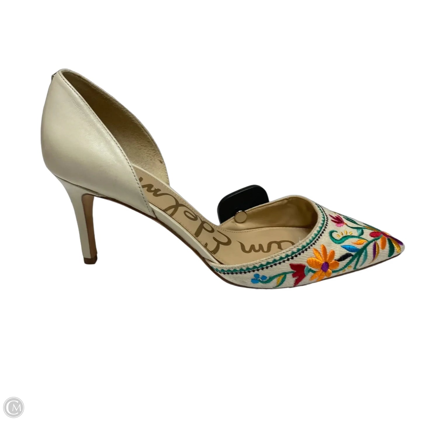 Sandals Heels Stiletto By Sam Edelman In Cream, Size: 11