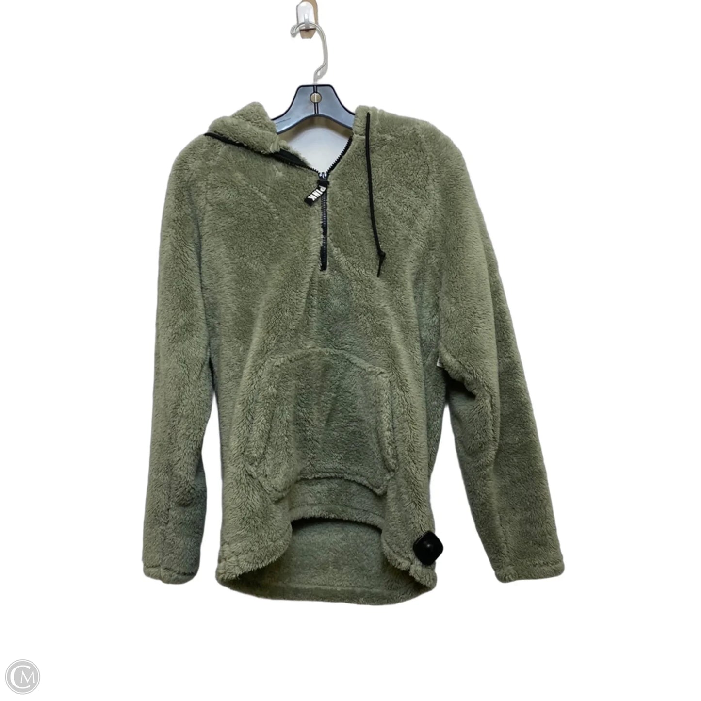 Sweatshirt Collar By Pink In Green, Size: S
