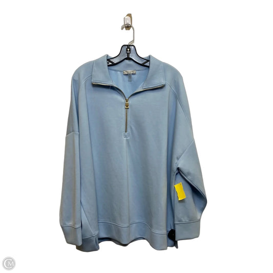 Top Long Sleeve By Cable And Gauge In Blue, Size: 3x