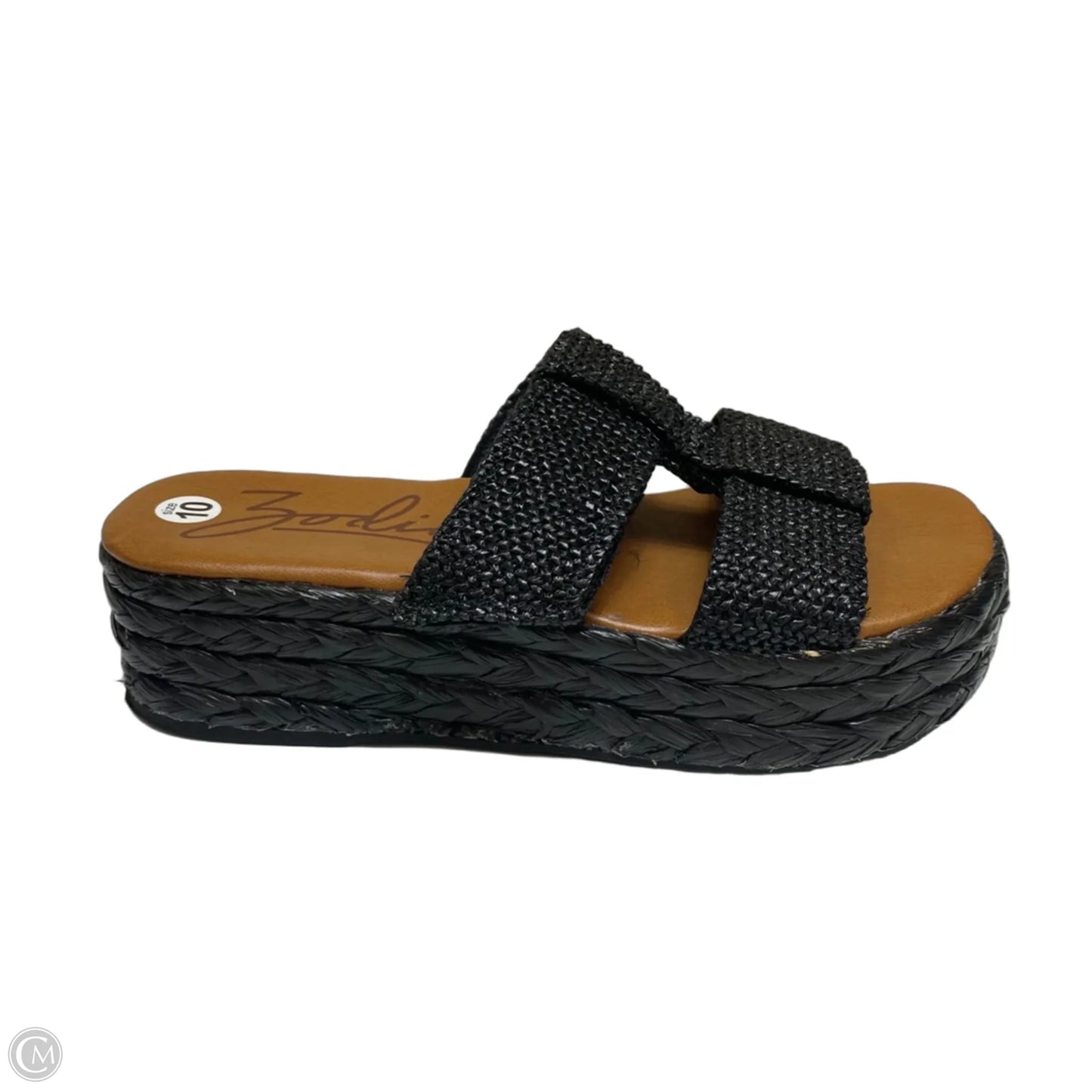 Sandals Heels Platform By Zodiac In Black, Size: 10
