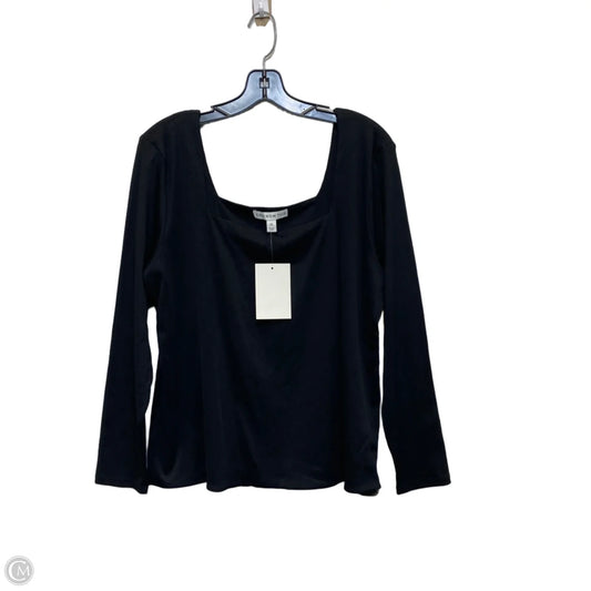 Top Long Sleeve Basic By And Now This In Black, Size: 3x
