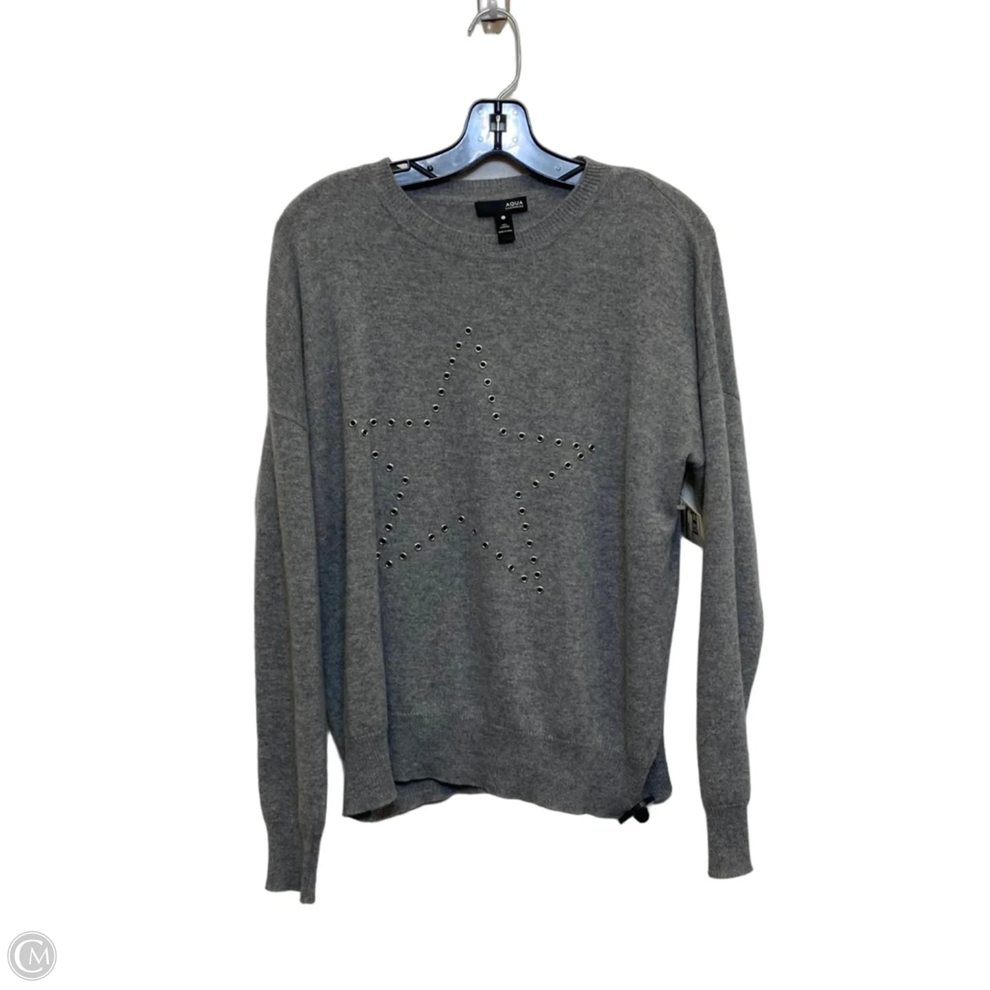 Sweater Cashmere By Aqua In Grey, Size: S