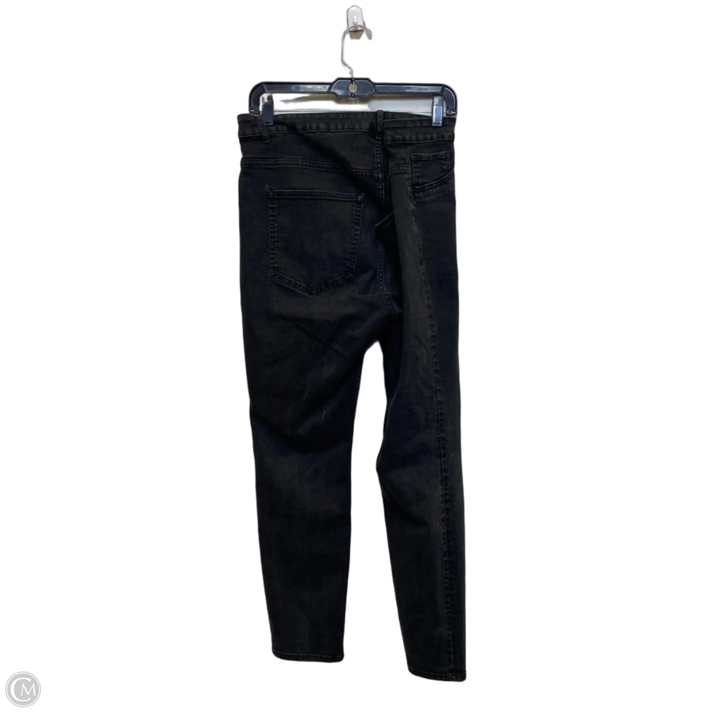 Jeans Skinny By H&m In Black Denim, Size: 18