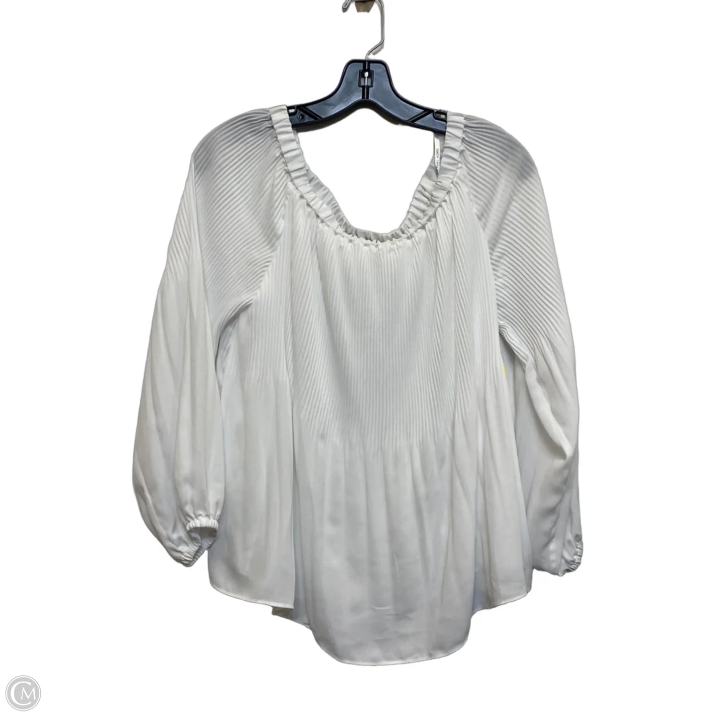 Top Long Sleeve By Michael By Michael Kors In White, Size: M