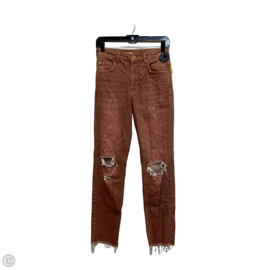 Jeans Straight By Pilcro In Pink Denim, Size: 0