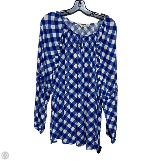 Top Long Sleeve By Pioneer Woman In Blue, Size: Xxl