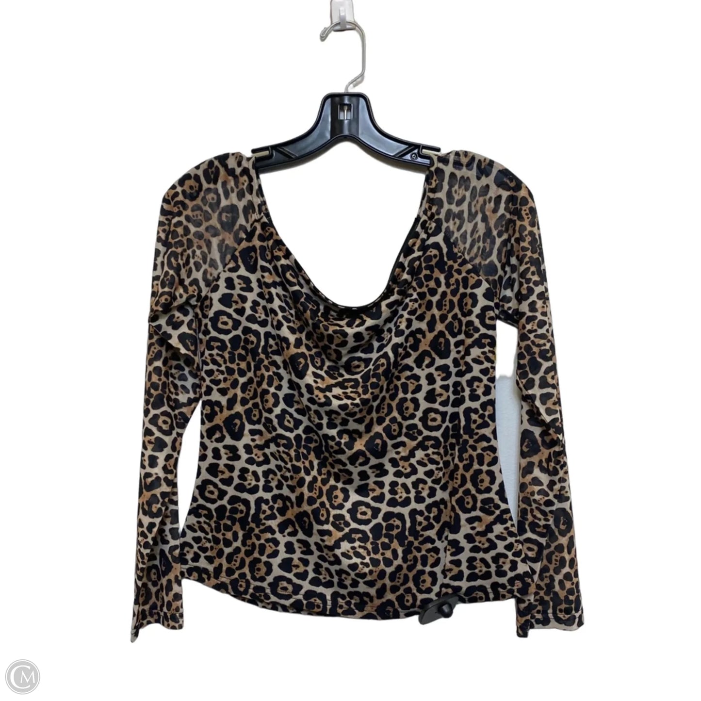 Top Long Sleeve By SSYS The Label In Animal Print, Size: M