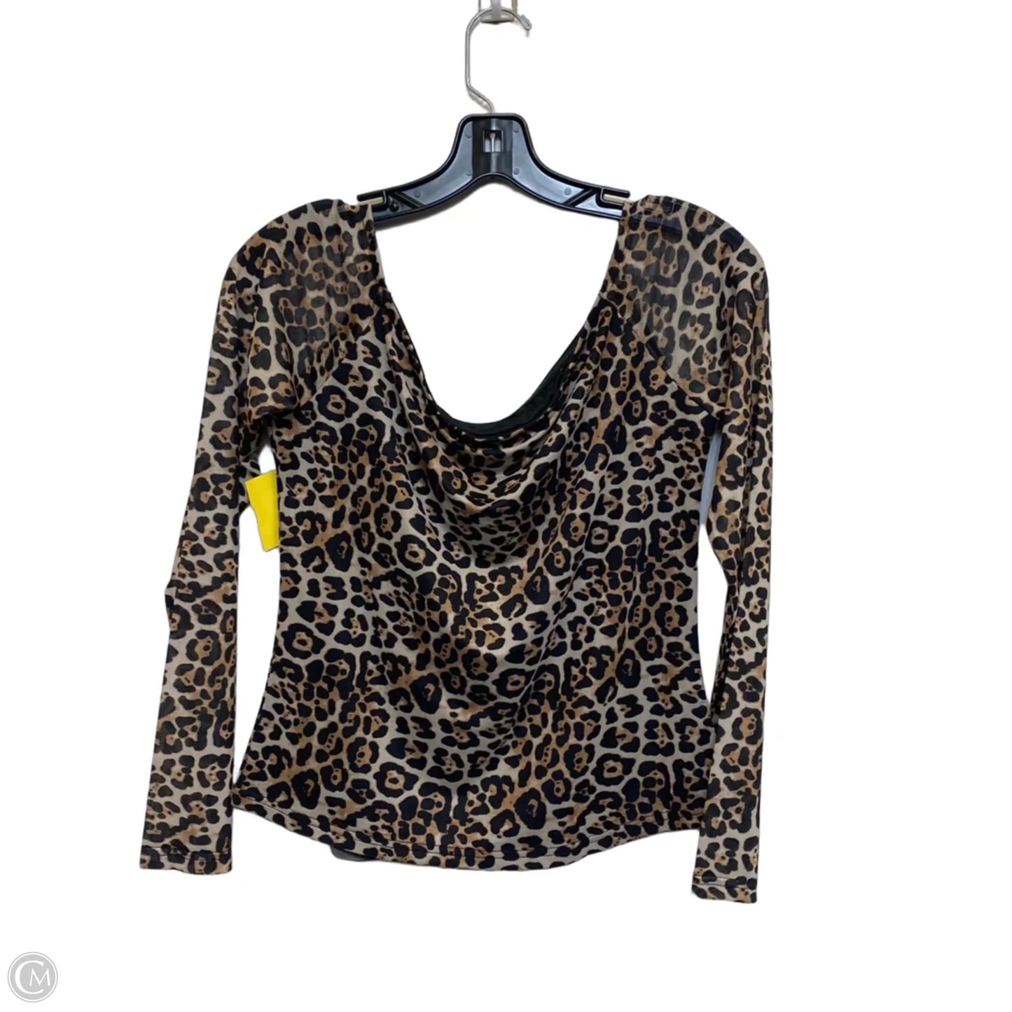 Top Long Sleeve By SSYS The Label In Animal Print, Size: M