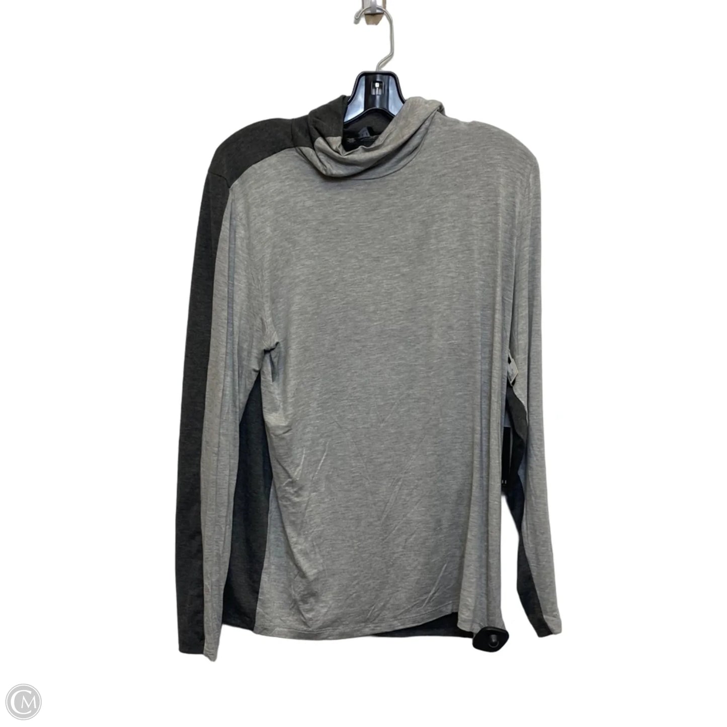 Top Long Sleeve By Eloquii In Grey, Size: 1x