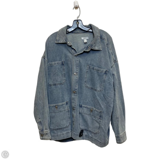 Jacket Denim By Forever 21 In Blue Denim, Size: 1x