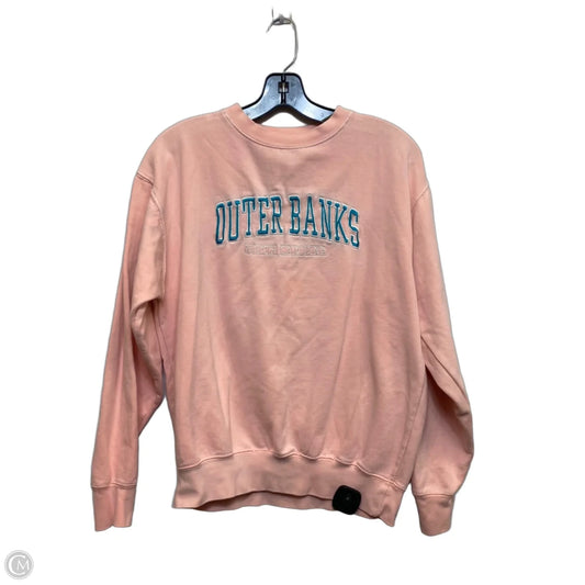 Sweatshirt Crewneck By Outer Banks In Pink, Size: M