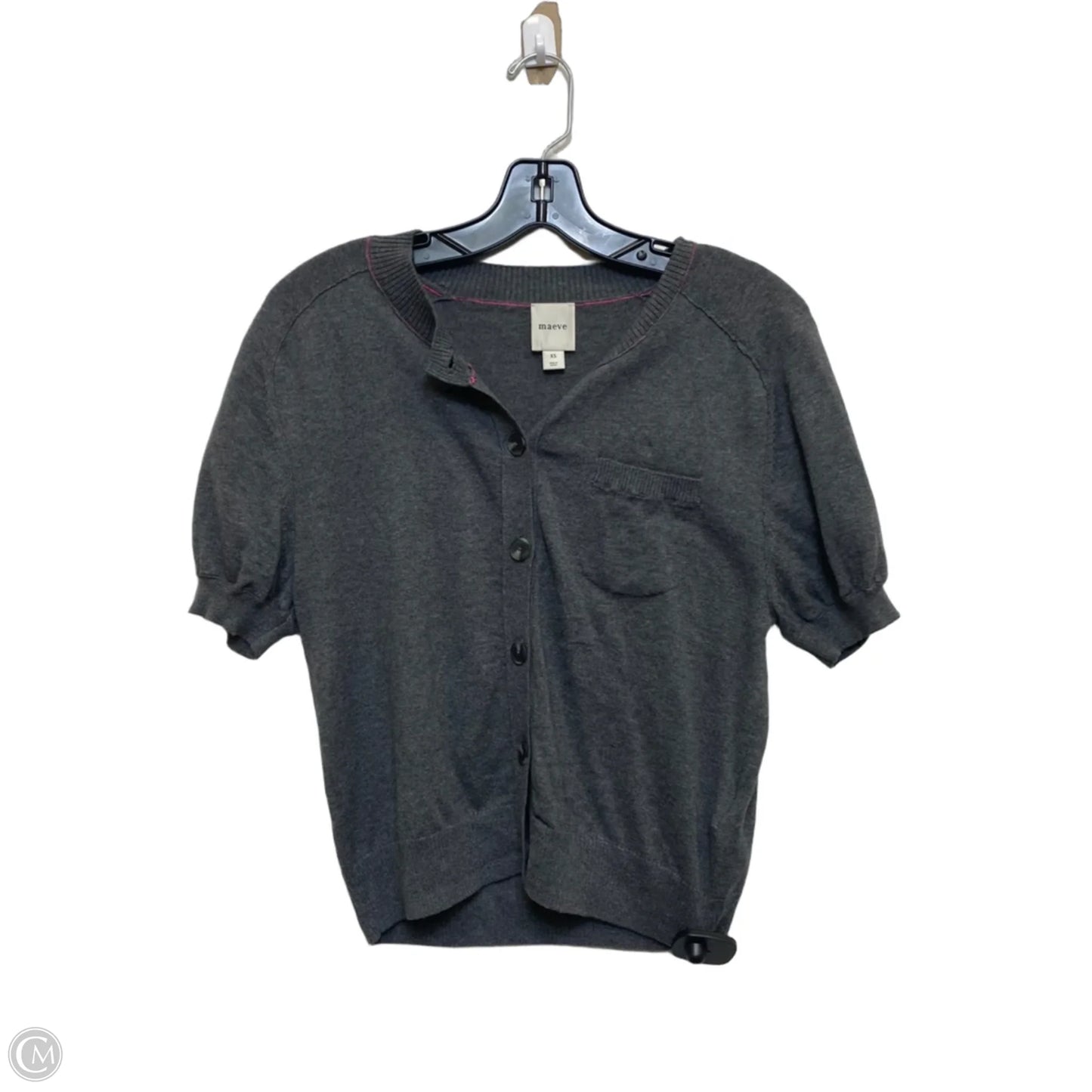 Sweater Short Sleeve By Maeve In Grey, Size: Xs