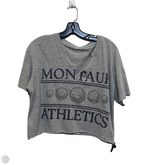 Top Short Sleeve Basic By Hollister In Grey, Size: M