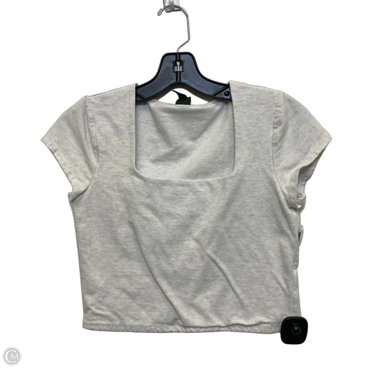 Top Short Sleeve Basic By Wild Fable In Grey, Size: M