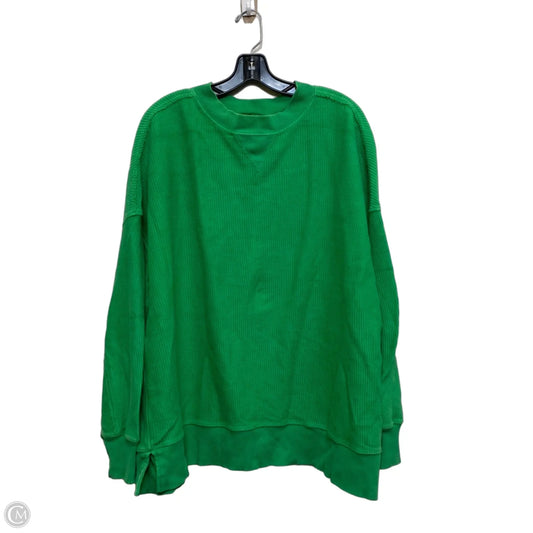 Top Long Sleeve By Aerie In Green, Size: L