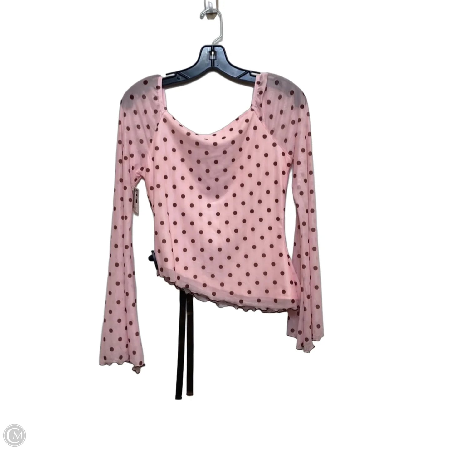 Top Long Sleeve By Cmf In Pink, Size: M
