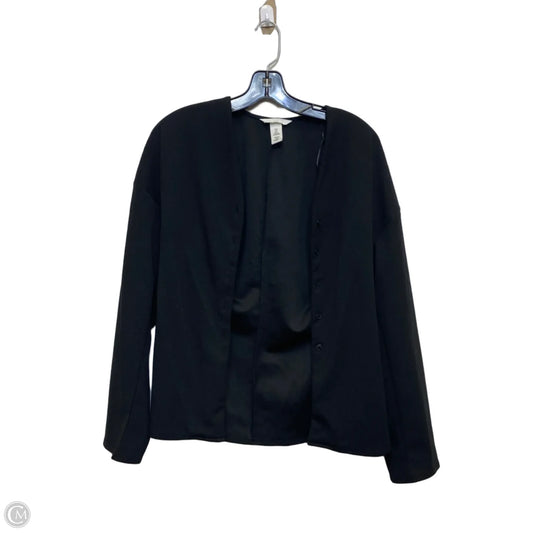 Top Long Sleeve By H&m In Black, Size: S