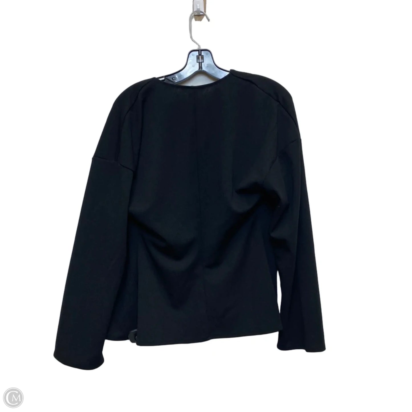 Top Long Sleeve By H&m In Black, Size: S