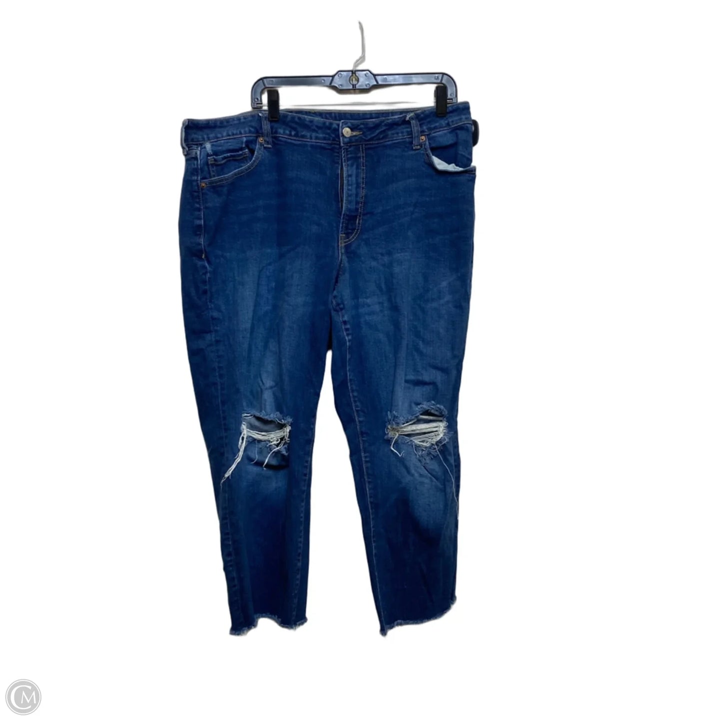 Jeans Straight By Old Navy In Blue Denim, Size: 20