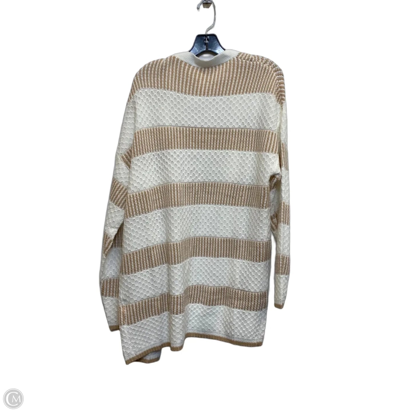 Sweater Cardigan By Cashmere & Honey Boutique In Cream, Size: M