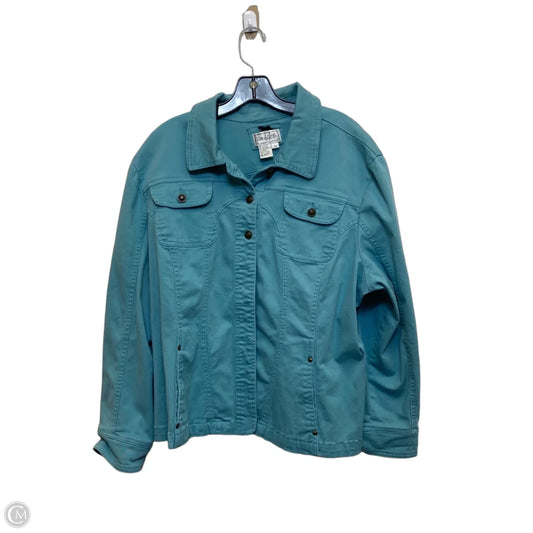 Jacket Denim By Live A Little In Blue Denim, Size: 2x